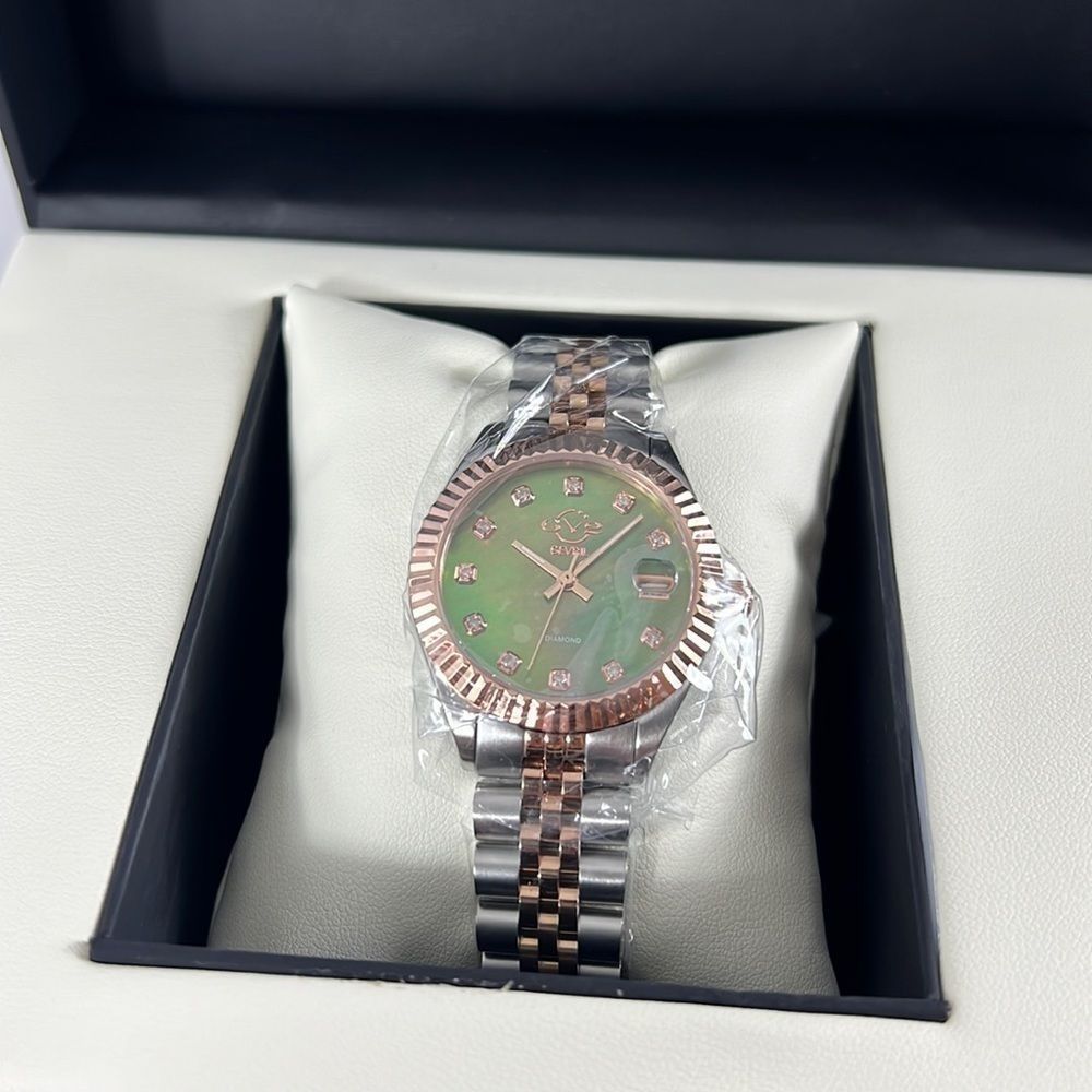 NEW Gevril Swiss watch from the Naples collection sapphire diamond watch - Picture 2 of 12